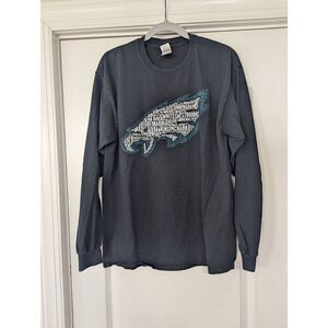 Philadelphia Eagles Players‎ T-shirt Men's size Large veterans long sleeve fan
